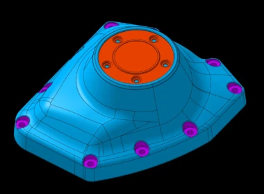 Oferta model CAD osłony bocznej silnika Harley Davidson twin cam