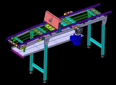 Oferta projekt CAD transportera gumkowego z napędem